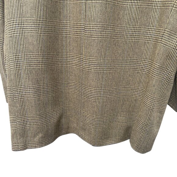 HUGO BOSS Corleone Blazer 44R Silk Wool Mens Sport Coat Yellow Black Check - Picture 13 of 16